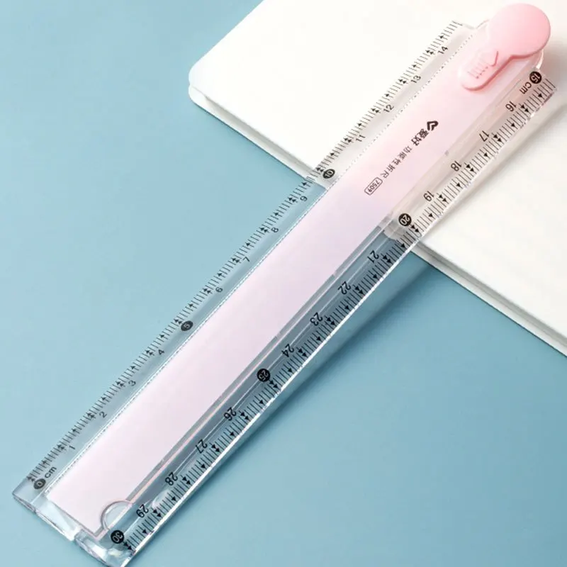 1 Stück multifunktionales Faltlineal, in 4 Farben erhältlich, klare Skala, tragbar für Geometriezeichnungen und -messungen in der Schule und zu Hause – Detail 7