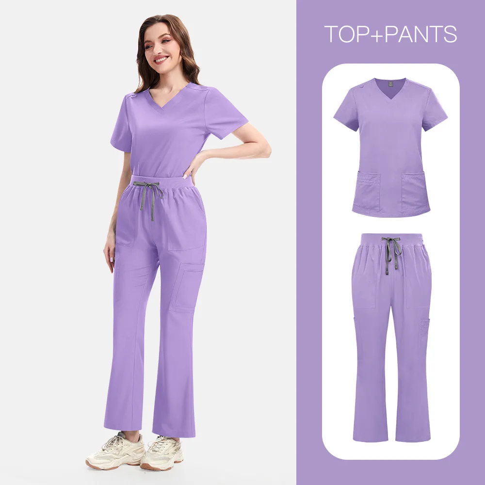 Ensemble de blouses pour femmes, uniformes médicaux, accessoires pour infirmières, clinique, Salon de beauté, Spa, animalerie, vêtements de travail, nouvelle collection