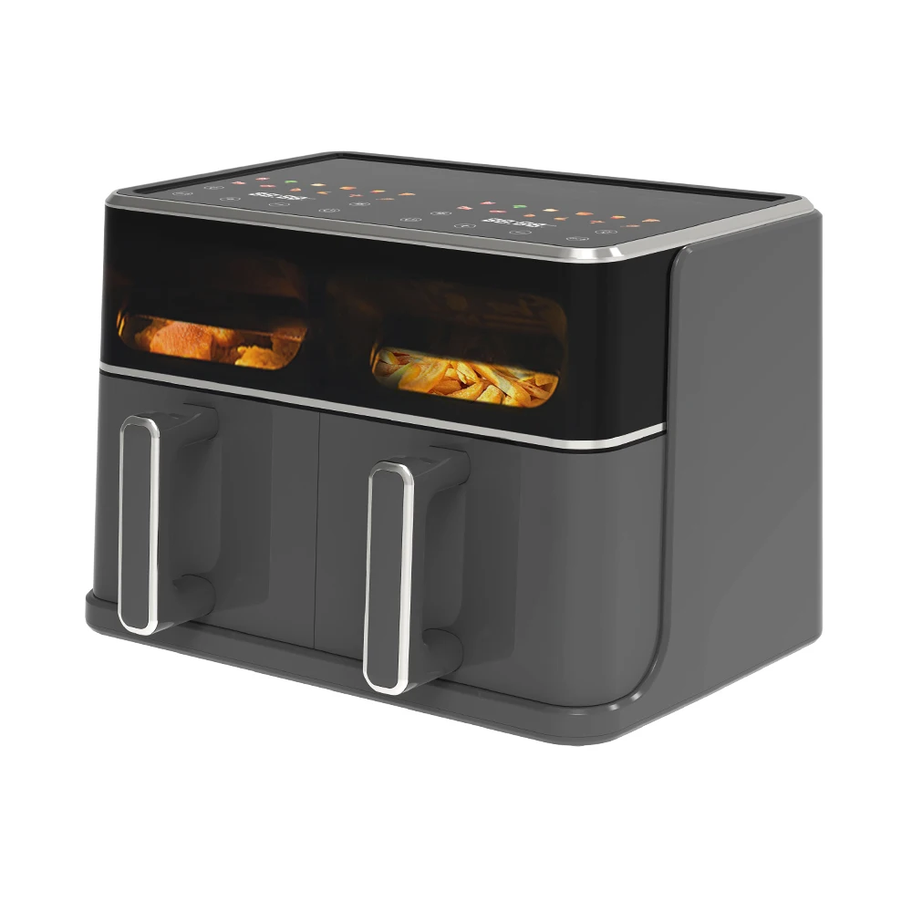 Independent Control Panel Digital Air Fryer Double Pot
