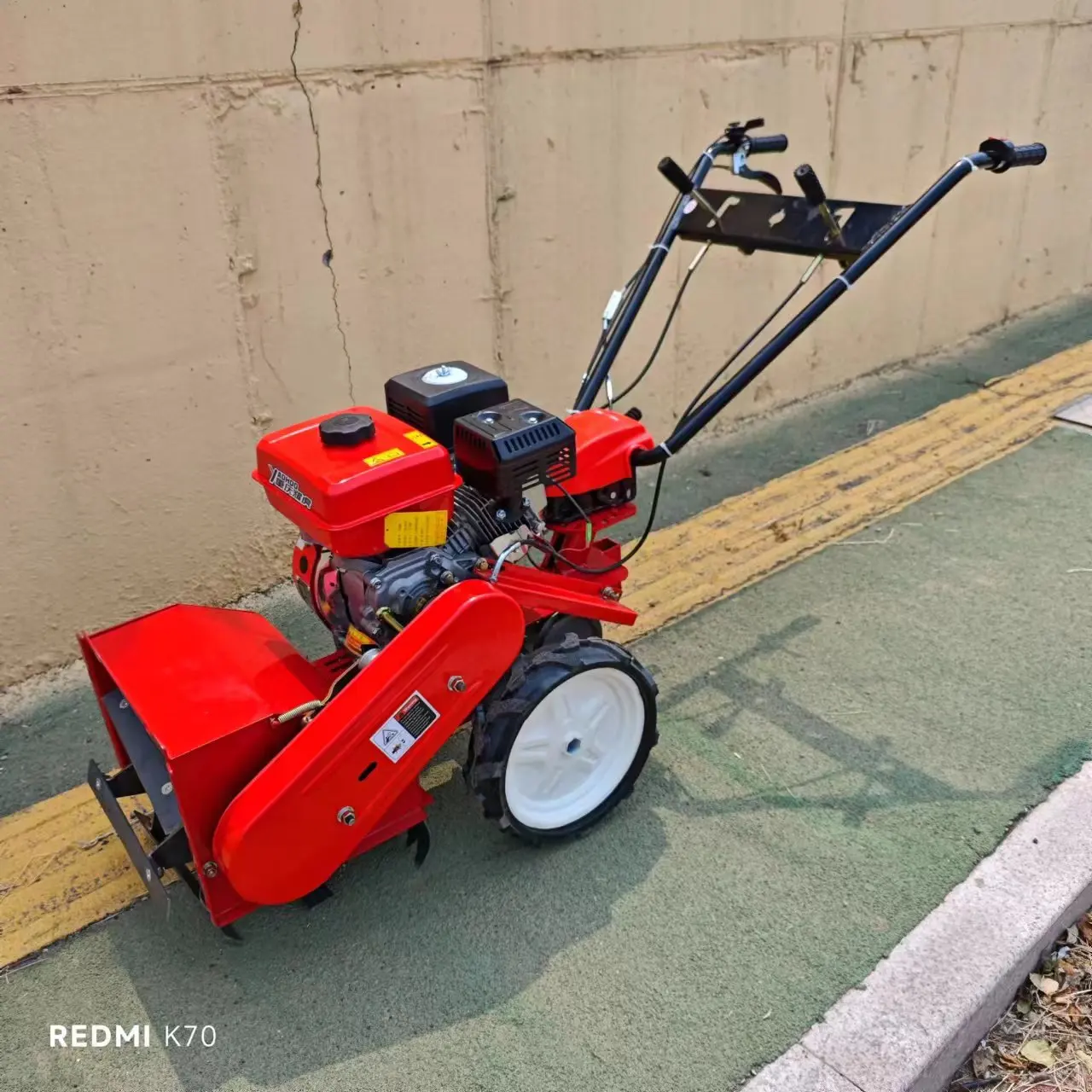 7HP/170F Gasoline Four Wheel Drive Mini Power Weeder Weeds Cleaning Machinery Cutter Cutting Weeding Machine+rotary Tiller