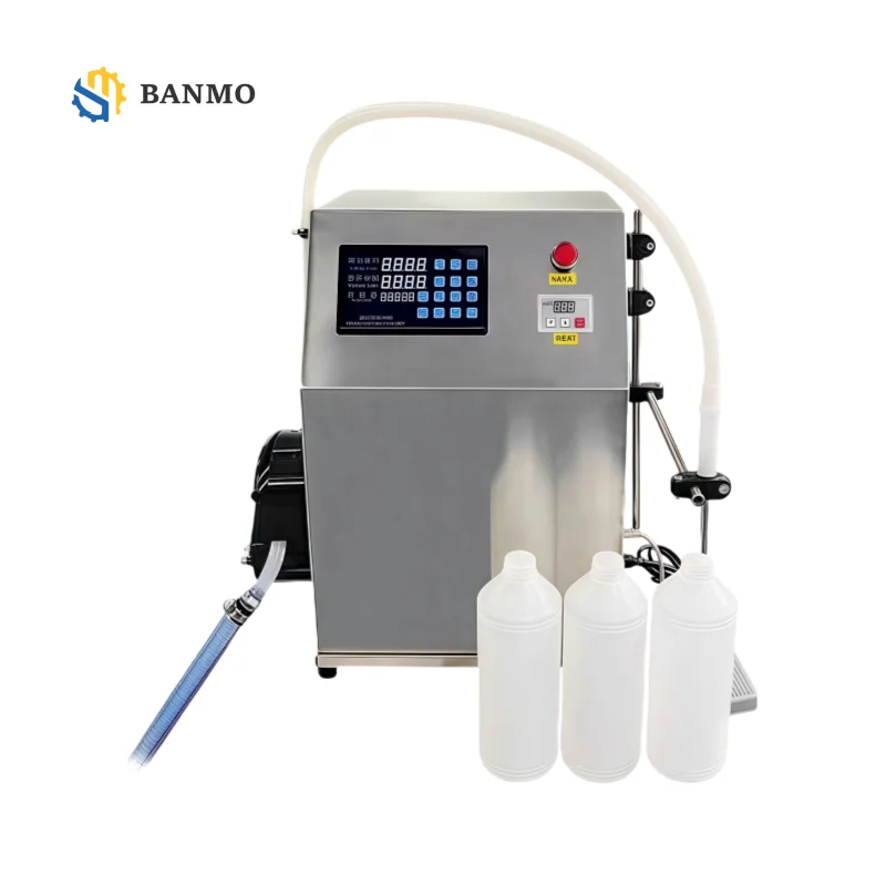 

Factory Price Desktop Gear Pump Cooking Oil Milk Drink Beverage Dosing Filling Bottling Machine 220V
