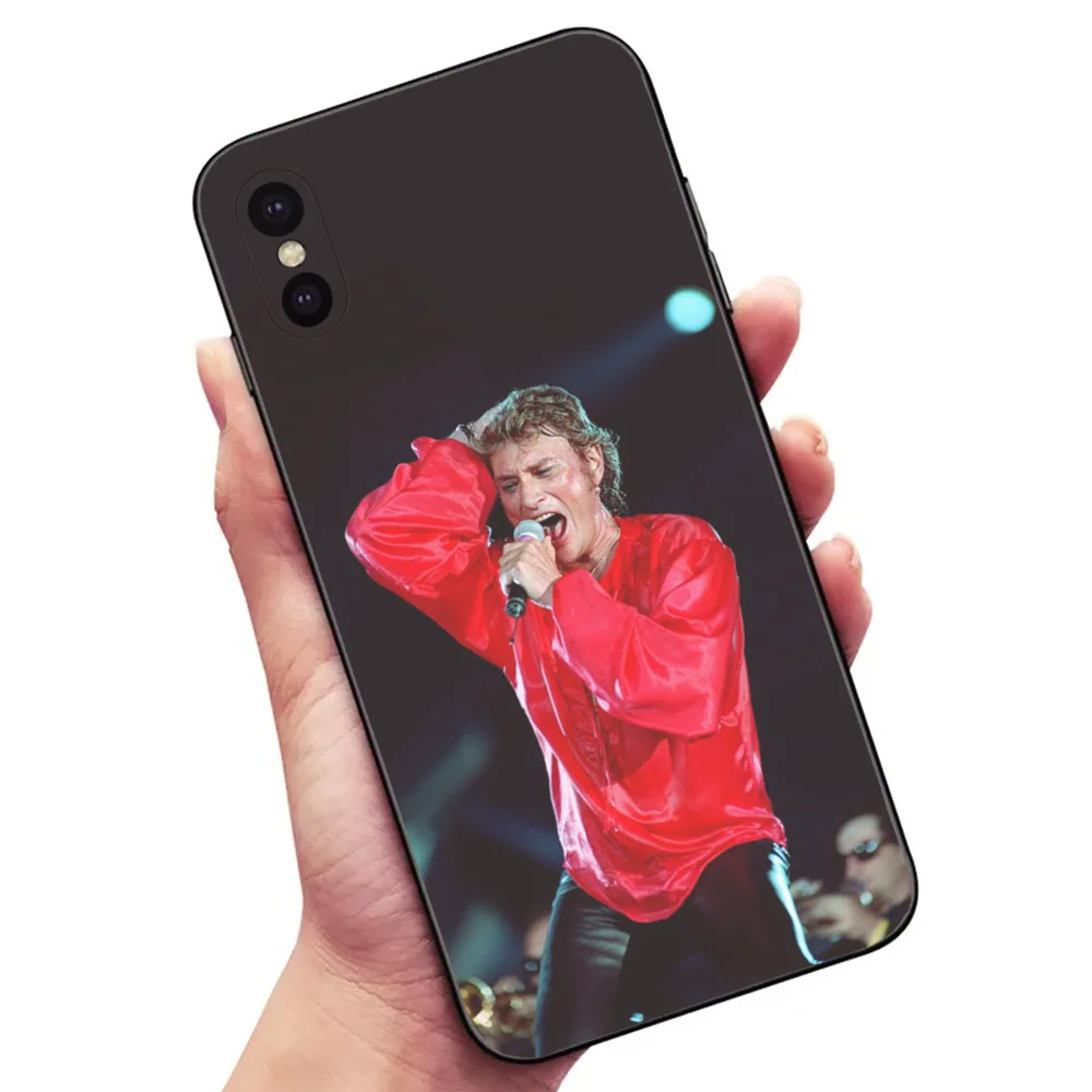 Singer J-Johnny Hallyday Phone Case For Samsung S24,23,22,30,21,10,9,Ultra,Plus,Lite,FE,5G Black Soft Case