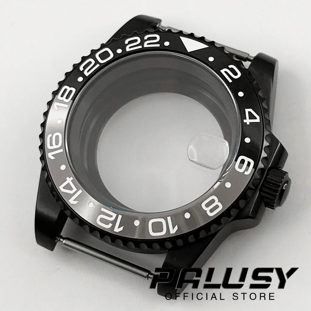 

PVD Black Diver NH35 40mm Waterproof Sapphire Glass SUB Watch Case GMT For NH34 NH35 NH36 NH70 NH72 ETA2824 PT5000 Movement