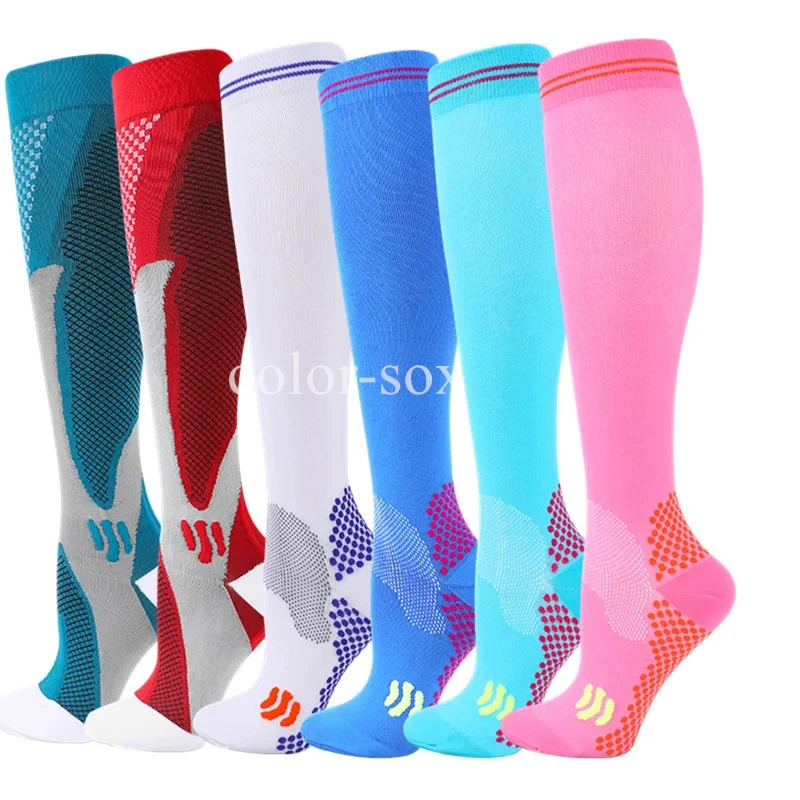 Compression Socks Marathon Fitness Bicycle Mountaineering Sports Socks Medical Varicocele Swelling Anti Fatigue Nurse Socks New