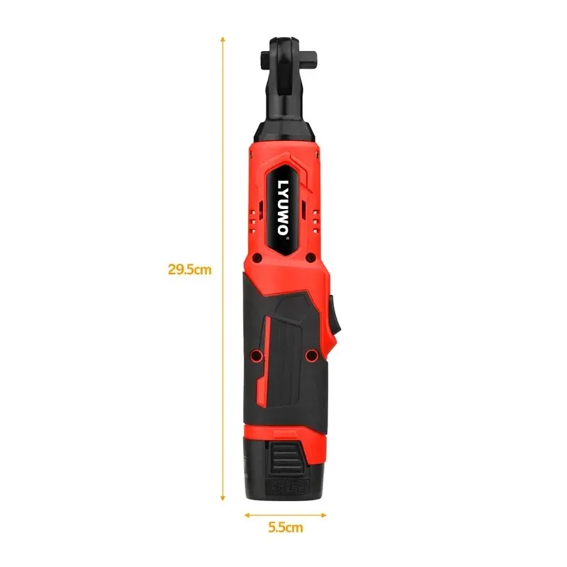 LYUWO 90 Degree Right Angle Rechargeable, Ratchet Kit, Angle Drill, Screwdriver To Remove Nuts, Car Repair Tool,Stage Truss Tool