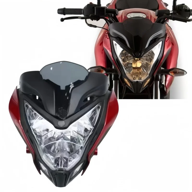 

For BAJAJ Pulsar 150 200 PULSAR150 PULSAR200 Moto Headlight Accessories Motorcycle Front Headlight Headlamp Fairing Assembly