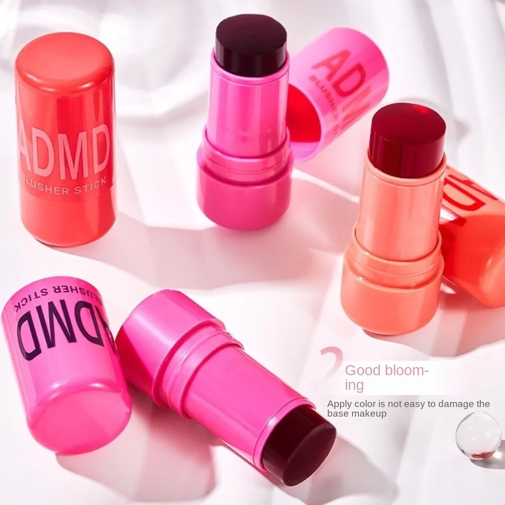 2 STKS 4 Kleuren Multi-Gebruik Lipgloss Matte Afwerking Langdurige Formule Gezichtscontour Rouge Mode 3-in-1 Ontwerp Matte Lip Tint