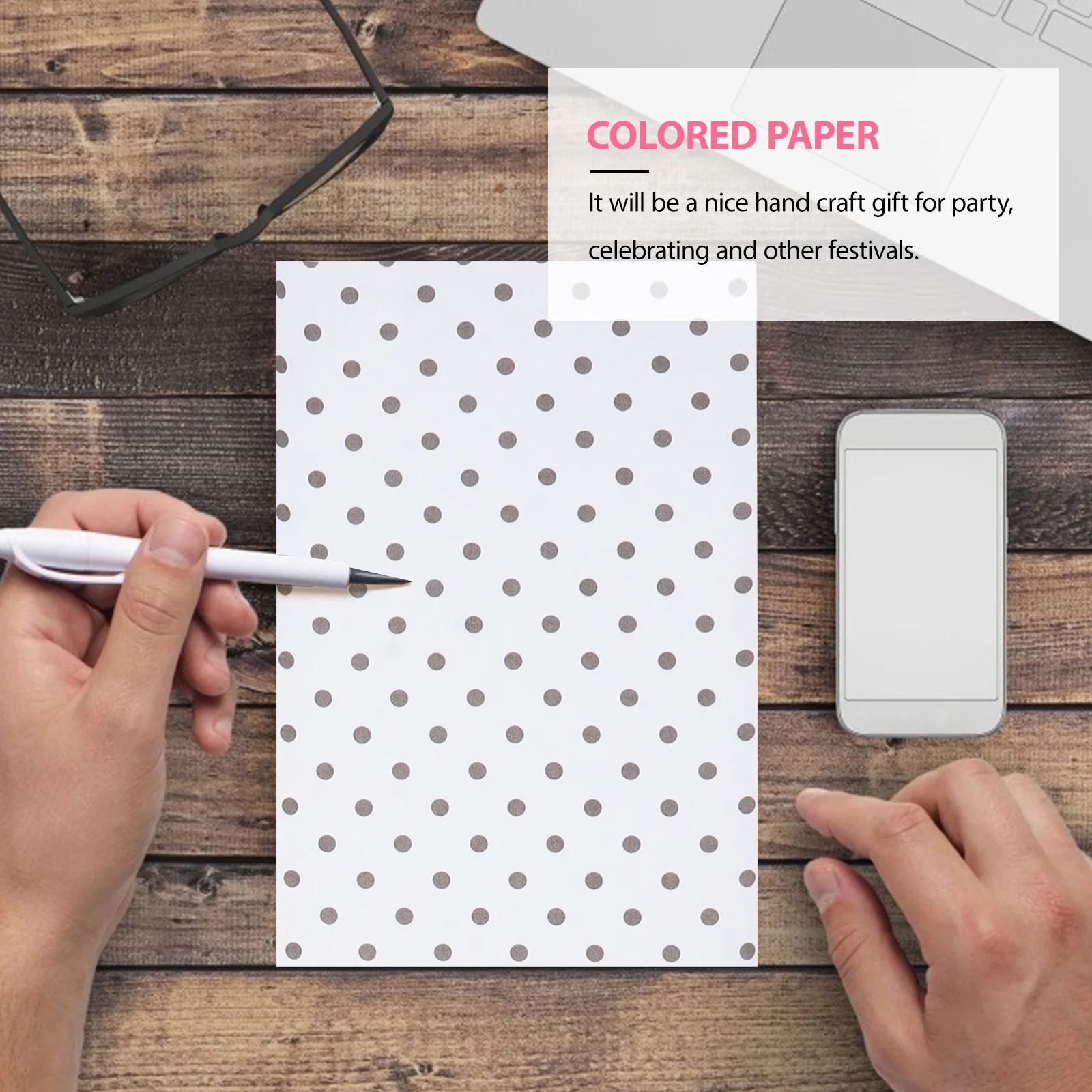 

160Pcs Scrapbook Decorative Paper Thin Single Sided Pattern Handcraft Sheets for DIY Project Table Decoration Colored Paper