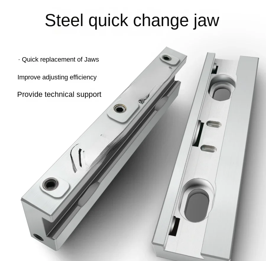 

Steel Quick Change Wrench Jaw Supporting Angle Flat-Nose Pliers CNC Machining Center Precision Tiger Vice