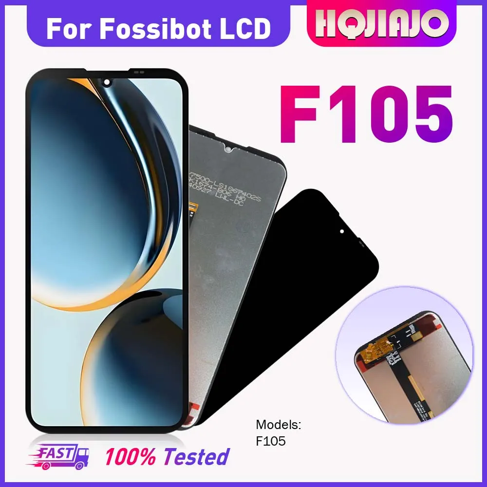 For Fossibot F105 6.75'' LCD Screen Assembly with Touch Digitizer High-Quality Replacement repair Part f105 Mobile Phone Display