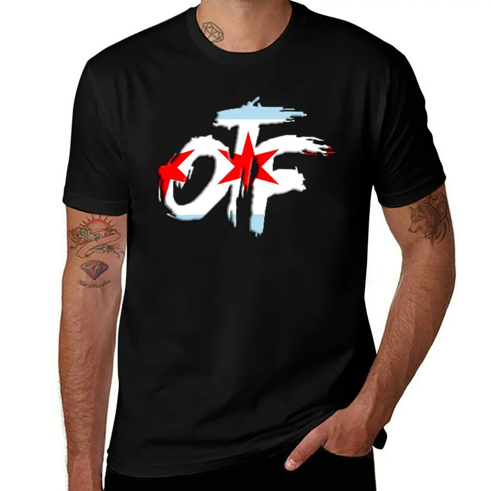 

OTF Chicago T-Shirt rapper graphic tees gifts for boyfriend funny shirt cotton fashion shirts mens t shirts pack