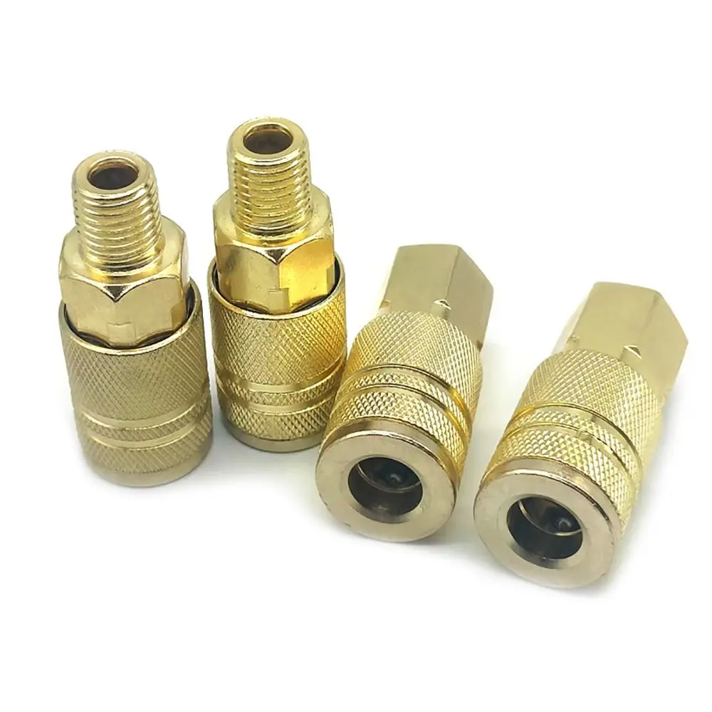 

1 шт., инструмент для быстрого соединения компрессора, быстроразъемный соединительный адаптер, 1/4 дюйма, NPT, фитинг для закалки стального шланга воздушной линии