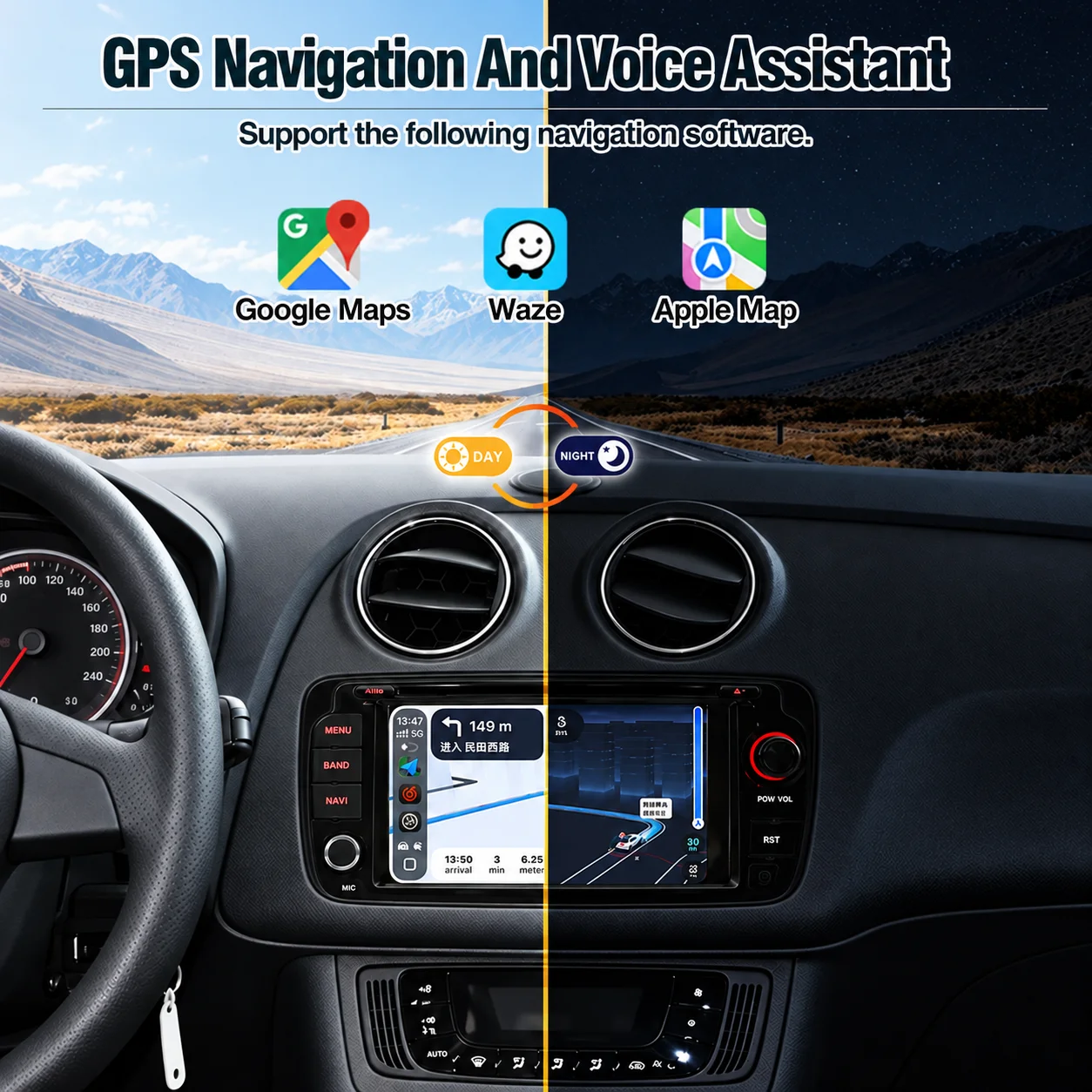 AUTOTOP, autoradio con navigatore da 7 pollici per Seat Ibiza IV 6J5 6P1 5 porte, 6J1 6P5 SC 3 porte, 6J8 6P8 ST, versione furgonata, modelli 2008-2017, con CarPlay e Android Auto wireless, schermo