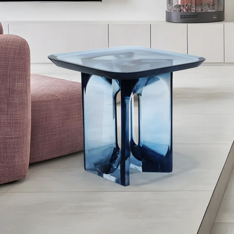 

Балконные угловые столы для кафе Стол для квартиры Квадратный журнальный столик Столы для кафе Простота Смола Мебель для кафе Salontafel MHKFZ