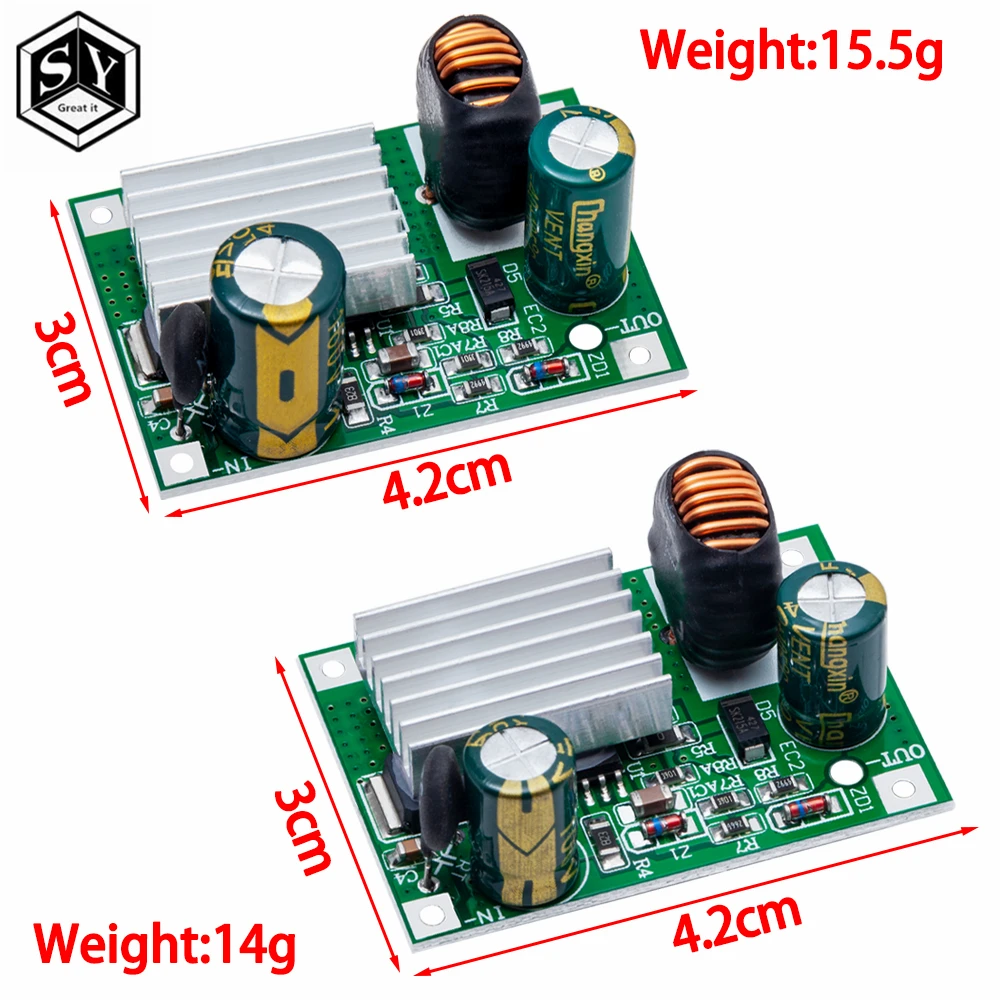 DC Step Down Module Power Supply Buck Converter Non-isolated Stabilizer 9V 12V 24V 36V 48V 72V 84V 120V to 5V / 12V 3A