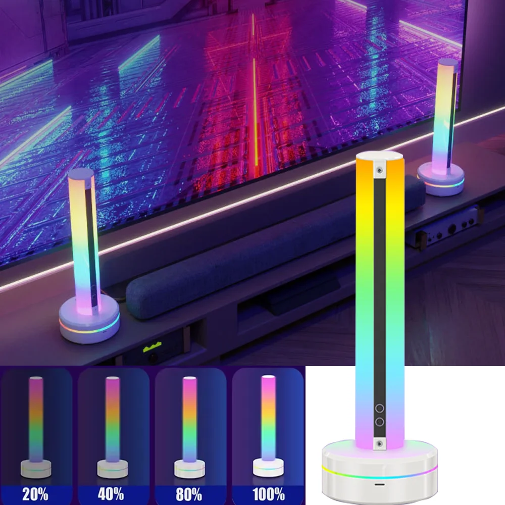 USB светодиодная панель RGB с изменением цвета, атмосферная световая лента, ритм, окружающая лампа для захвата, подсветка телевизора, вычислительный игровой декор для рабочего стола