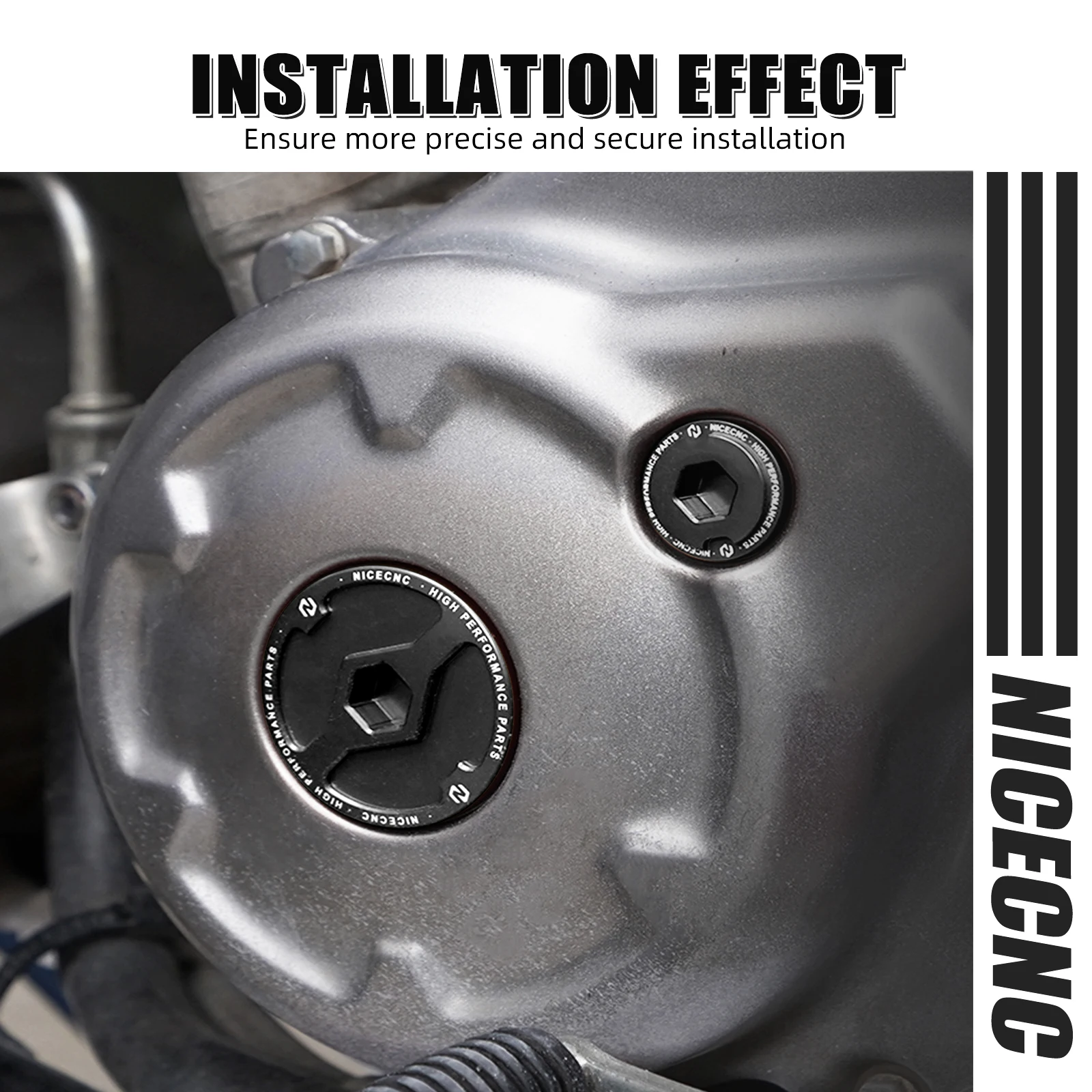 NICECNC Motorabdeckungs- und Verschlusskappen-Kit für Yamaha Raptor 700 2006-2026 ATV, passend für Raptor 700R 2009-2026, YFZ450R, YFZ450X, Grizzly, Kodiak – Detail 9