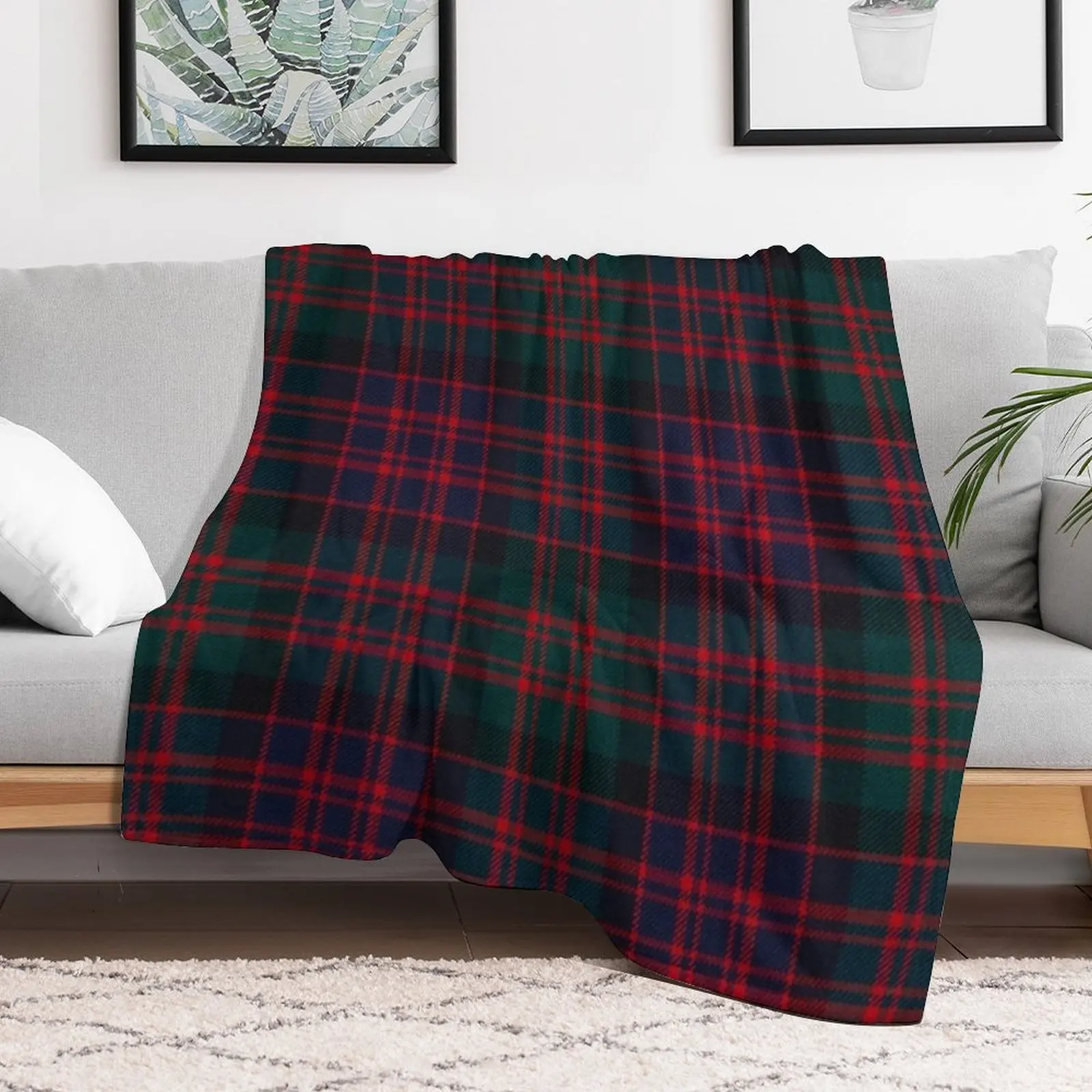 MacDonald Scottish Tartan Throw Blanket All Season Soft Lightweight Blanket for Home
