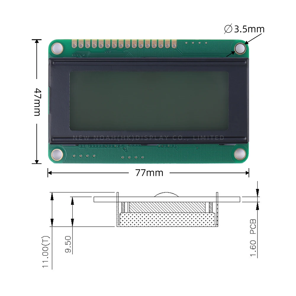 러시아어 레드 라이트 블랙 문자 LCD 디스플레이 모듈, ST7066U 문자 LCD 모듈, 4x20, 4X2 0 지지대, 맞춤형 언어, 2004D