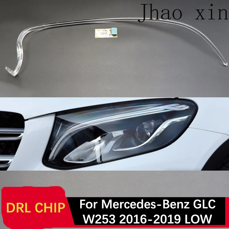 

Daytime Running Light Angel Eye White Circuit Board Ballast Car Headlight DRL CHIP Tube for Mercedes-Benz GLC W253 2016-2019 LOW