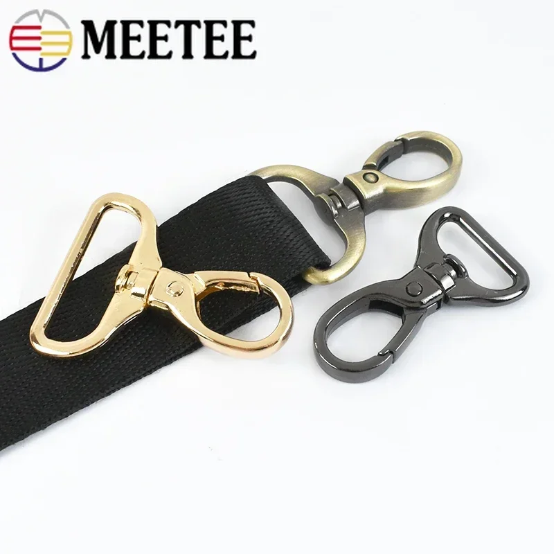 10/20Pcs 16/20/26/32mm Metal Carabiner Buckle Bag Strap Lobster Clasp Webbing Swivel Trigger Snap Hook Belt Buckles Accessories