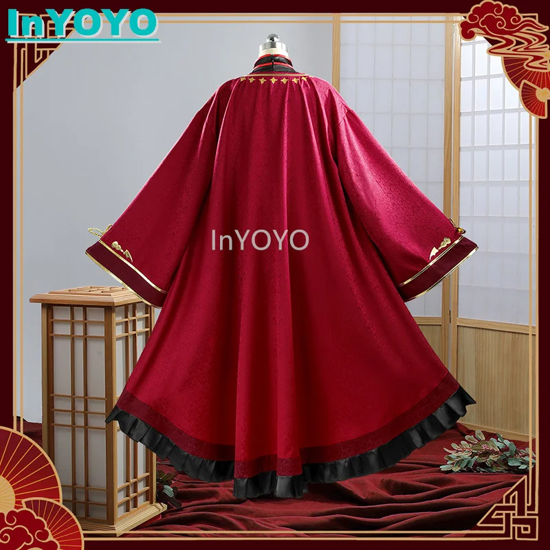 InYOYO Kuzuha Cosplay Costume Vtuber Game Suit Chinese Style New Clothes Uniform Halloween Party Role Play Outfit Customized New