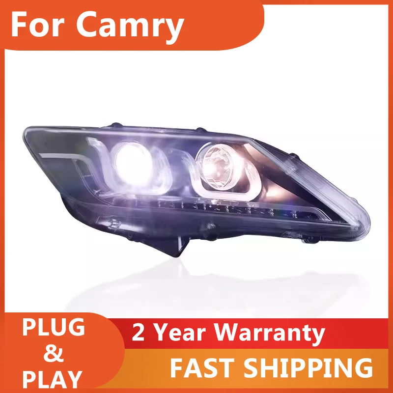 KOWELL Car Styling per fari Camry 2014 2015 2016 2017 nuovo Camry V55 LED Headlight LED drl Lens Double Beam H7 HID Xenon