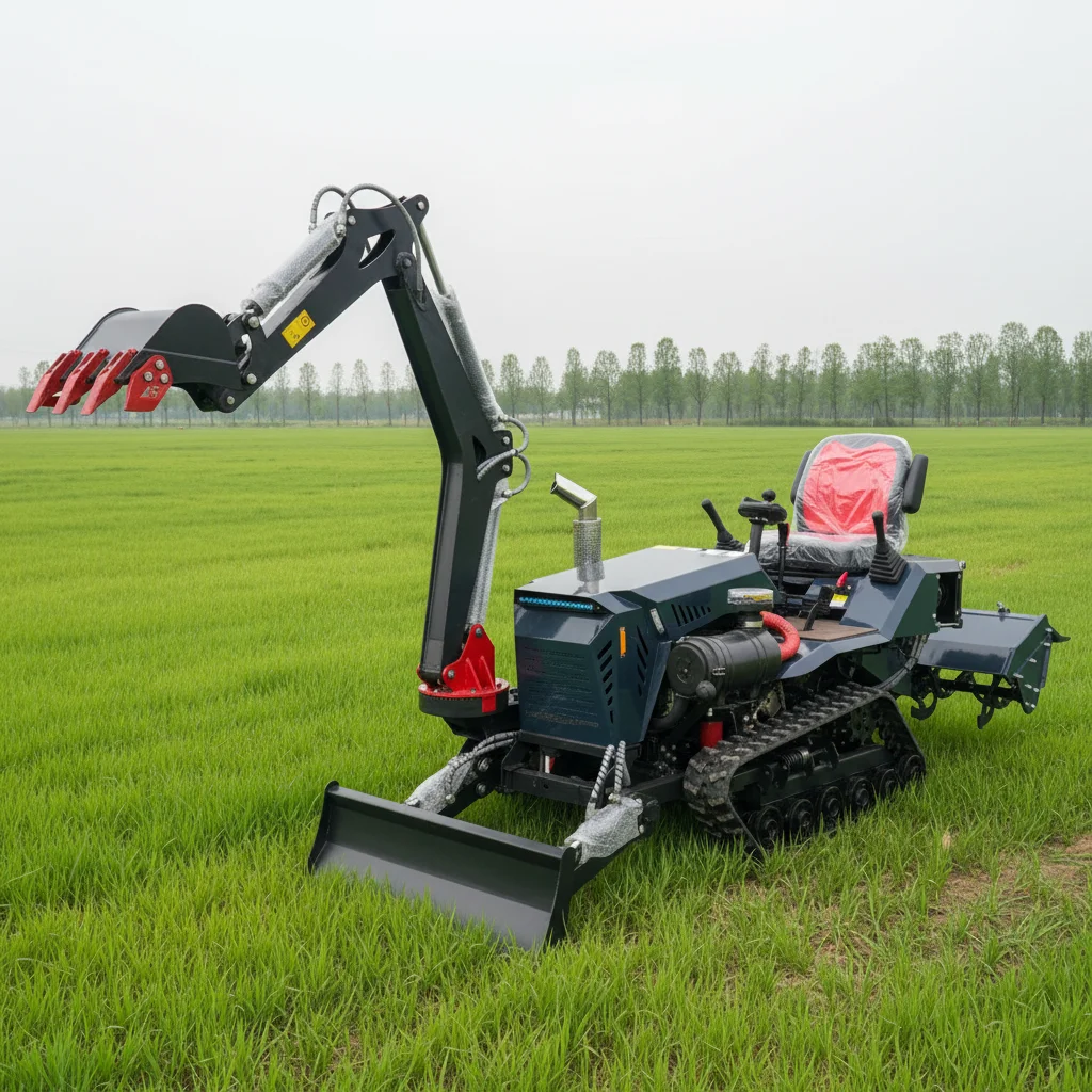 

Customize Agricultural Crawler Tractor 4WD Farm Tractor With Multiple Attachments For Farming