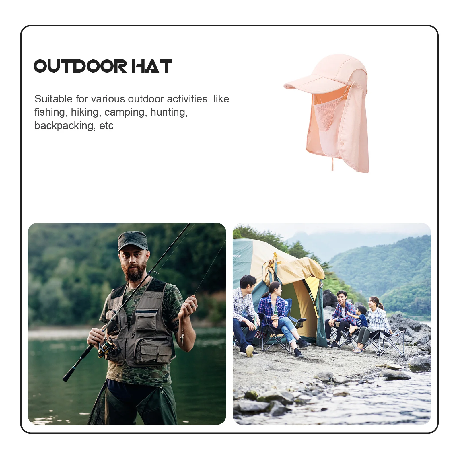 

Travel Sun Hat Compact Foldable Lightweight Breathable Summer Design for Long Hours Outside in The Sun Perfect Gift
