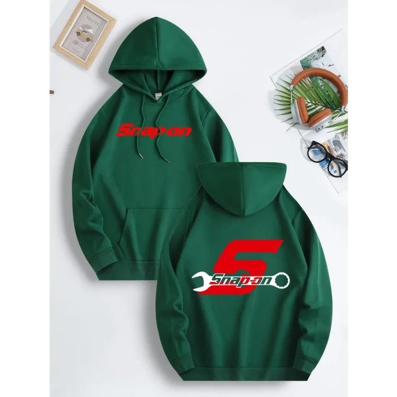 2025 new Breathable Snap On Graphic Hoodie Casual Design Slightly Elastic Pocket Drawstring Perfect for All Seasons harajuku
