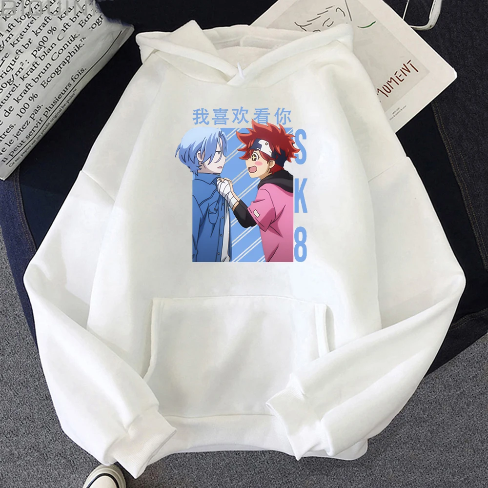 SK8 The Infinity Hoodie Oversized Streetwear Hip Hop Women Tops Long Sleeve Print Sweatshirt Kawaii Clothes Skateboard Boys Wram