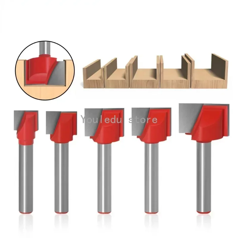 4/5Piece Set of 6-Handle Bottom-Cleaning Knife Woodworking Milling Cutter Slotting Tool Engraving Machine CNC 6-Handle Botto