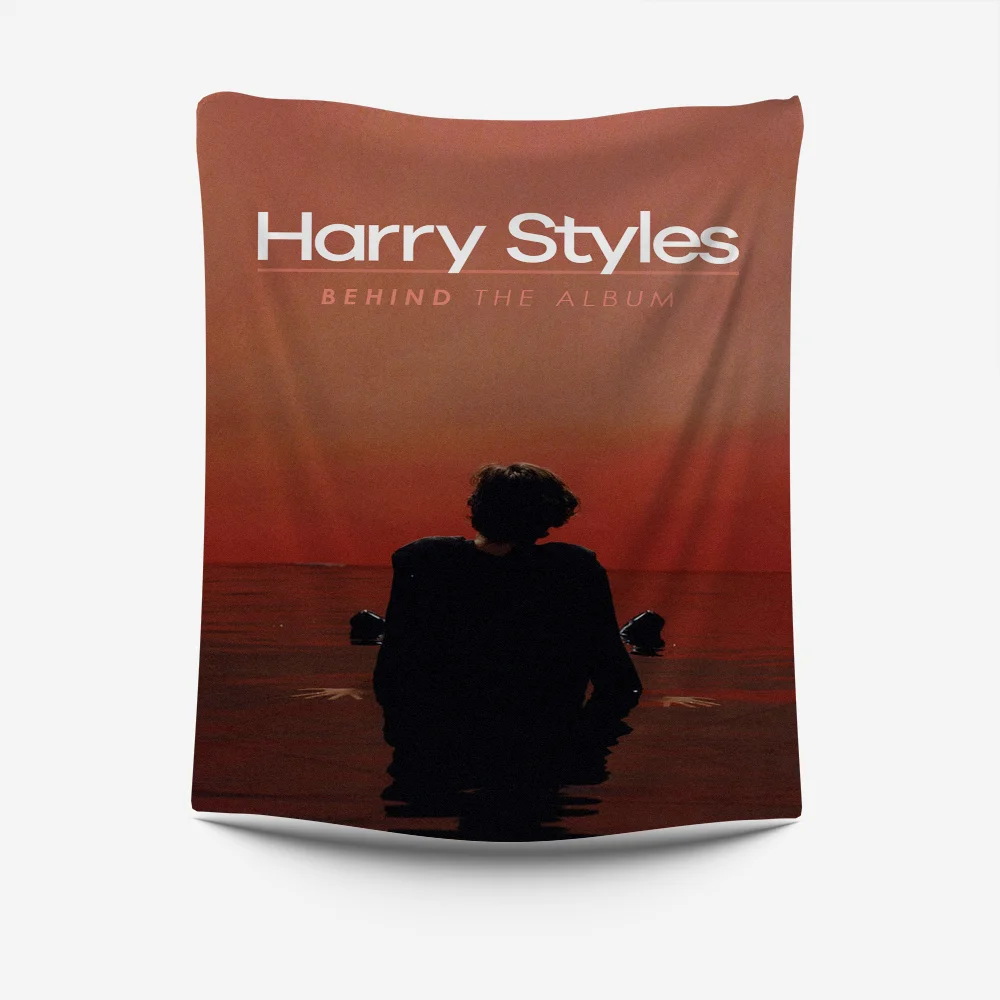 H-HaRRyS Singer S-Styles Tapestry Creative Pattern Photo Living Room Wall Art Tapestry Decor Party Outdoor Decorate Banners