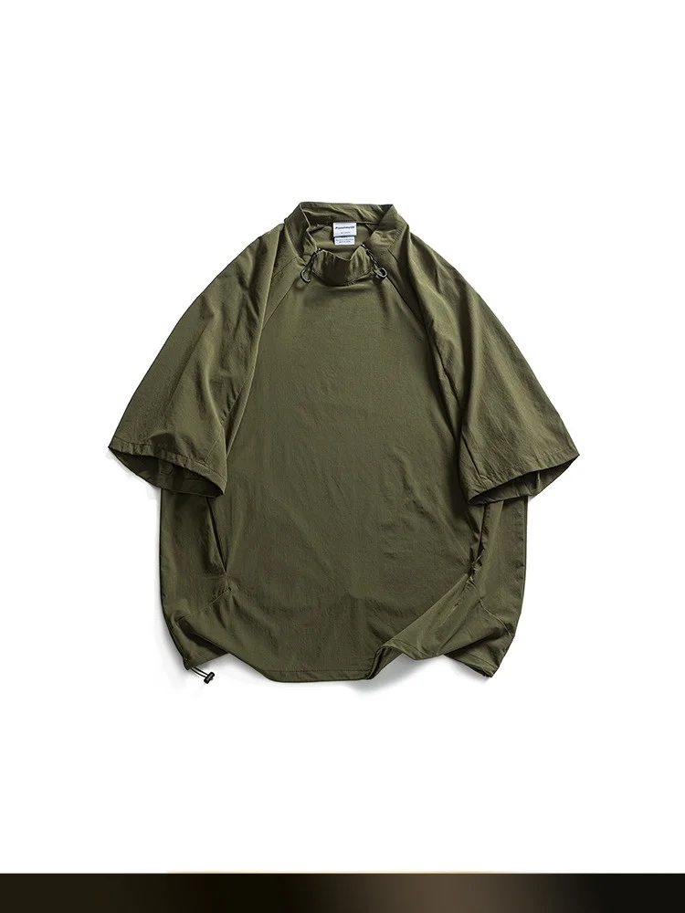 

Футболка NTED в американском ретро-стиле, функциональная, с круглым вырезом, летняя, свободная, повседневная, для пар, однотонная, базовый слой