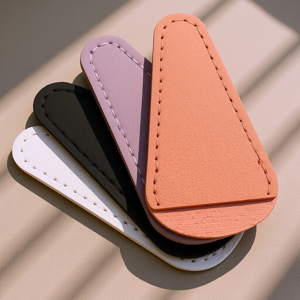 

4pcs Pu Scissors Covers For Eyebrows Trimming Sewing Embroidery Tools Portable Safety Sheath Reusable Storage Salon Hair