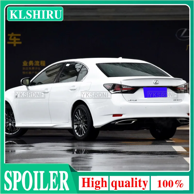 FOR Auto Parts Spoiler Lexus GS250 GS300 GS350 GS450h Car Trunk ABS Plastic Rear Wing Tail Lip 2012-18 Lexus GS Series