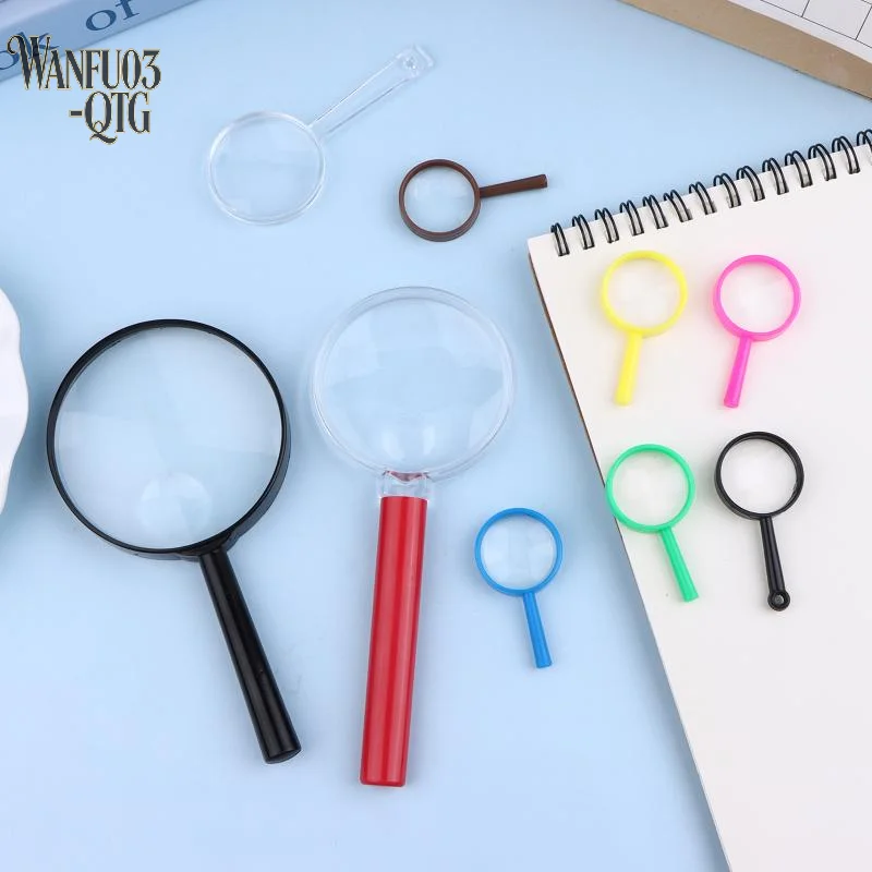 10Pcs Portable Handheld Mini Magnifying Glass Children Observation Tools For School Outdoor Scientific Supplies