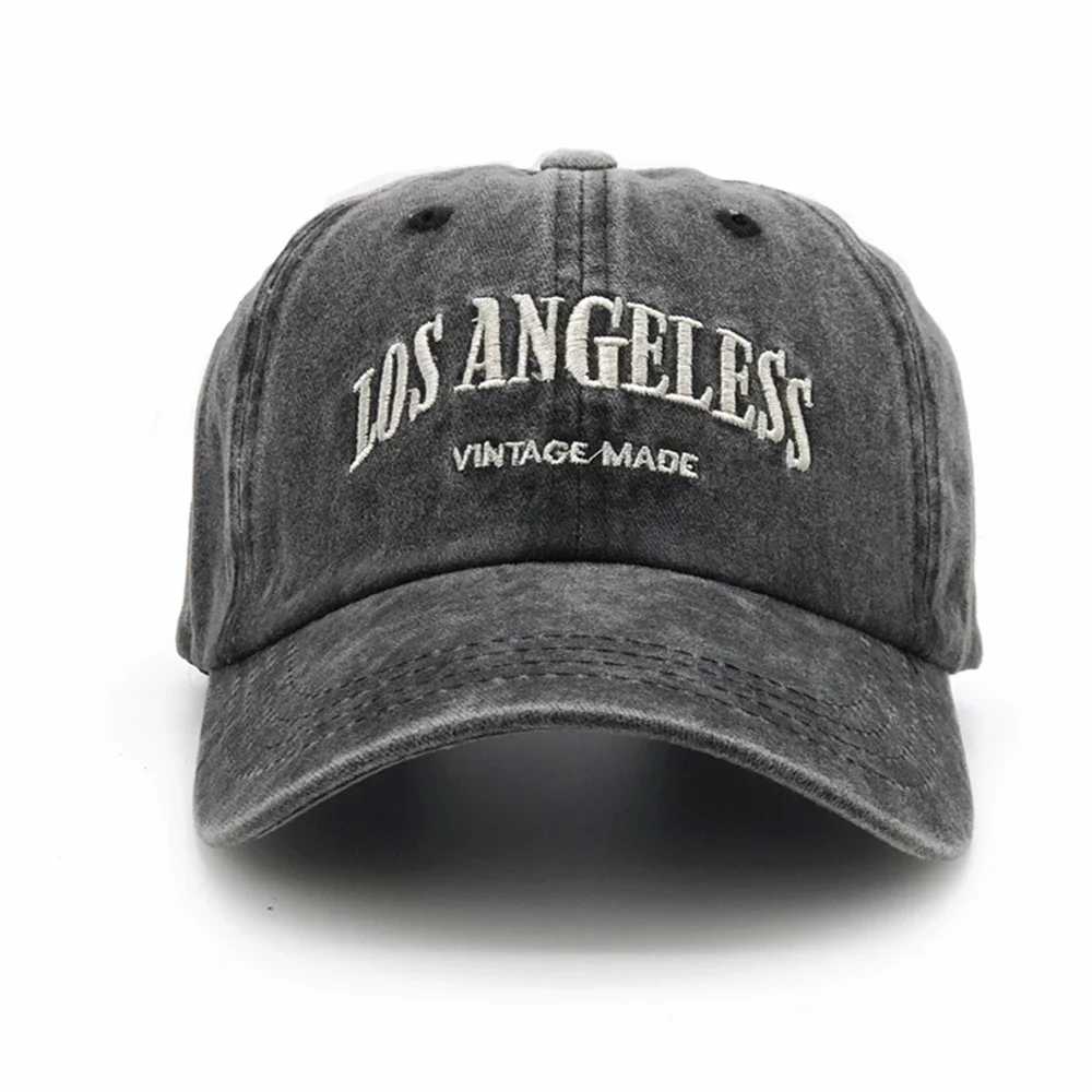 Modische Unisex Baumwoll-Baseballkappe mit weichem Oberteil, Stickerei, Retro-Snapback-Mütze – Detail 7