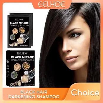 EELHOE Šampon na barvení vlasů Polygonum Multiflorum Rychlé barvení vlasů Šampon zakrývá šediny Bylinná složka Bílá až černá pro ženy a muže 12 nejlepší prodej šampon na vlasy v kině - №3