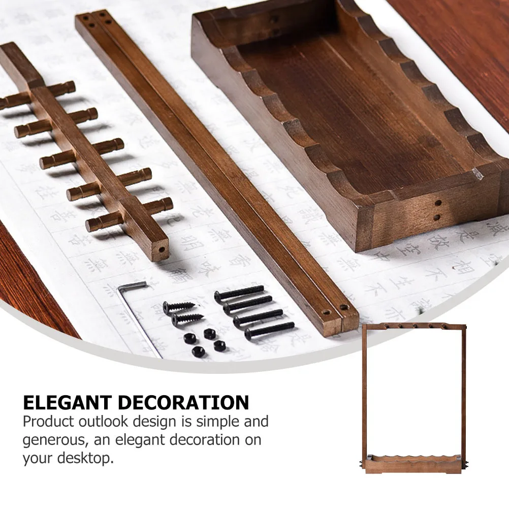 

1Pcs Brush Rack Sturdy Construction Fade-Resistant Color Ideal for Brush Pen Storage Creative Desktop