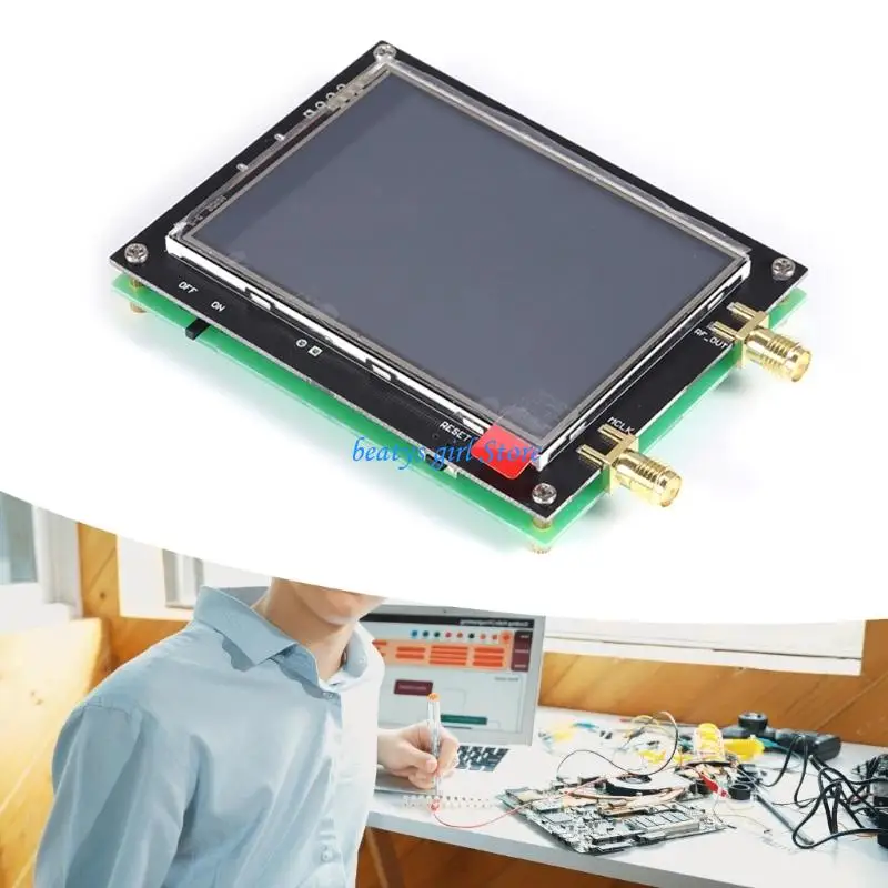 

C7AB MAX2870 RF Source Generator Module 23.5Mhz-6000Mhz High Stability With LCD Display For RF Testing Development