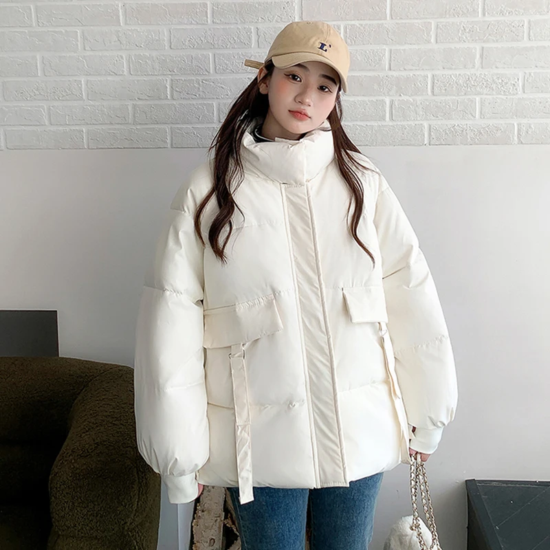 

Down Padded Jacket Women Parka Coat 2022 New Winter Thick Warm Jacket Female Overcoat Loose Short Bread Clothing Lady Outerwear