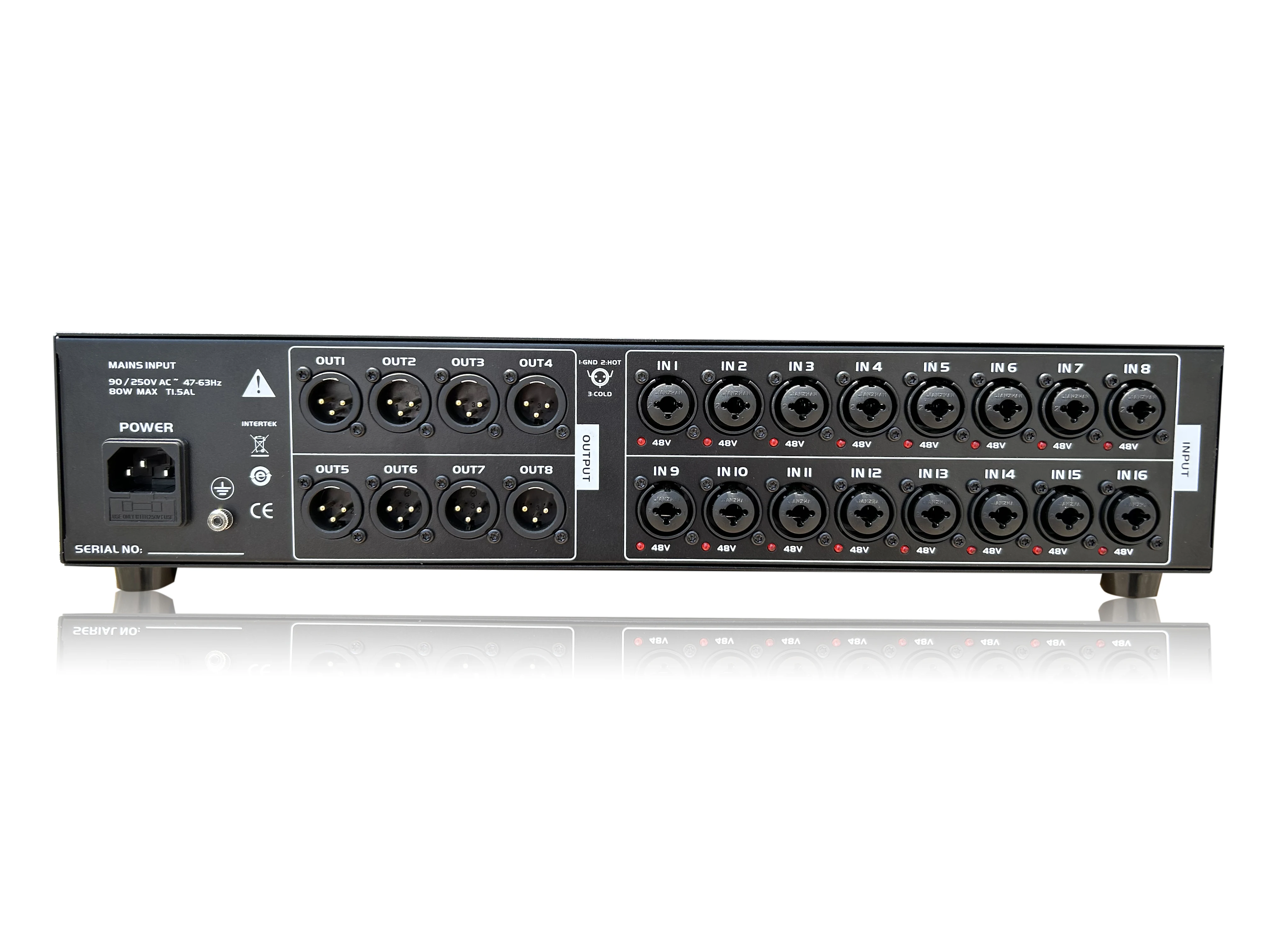 MX Series Professional Audio Mixing Console SD16 Stage Box 16 Input 8 Output Digital Snake Mixer Audio Video Lighting Expand