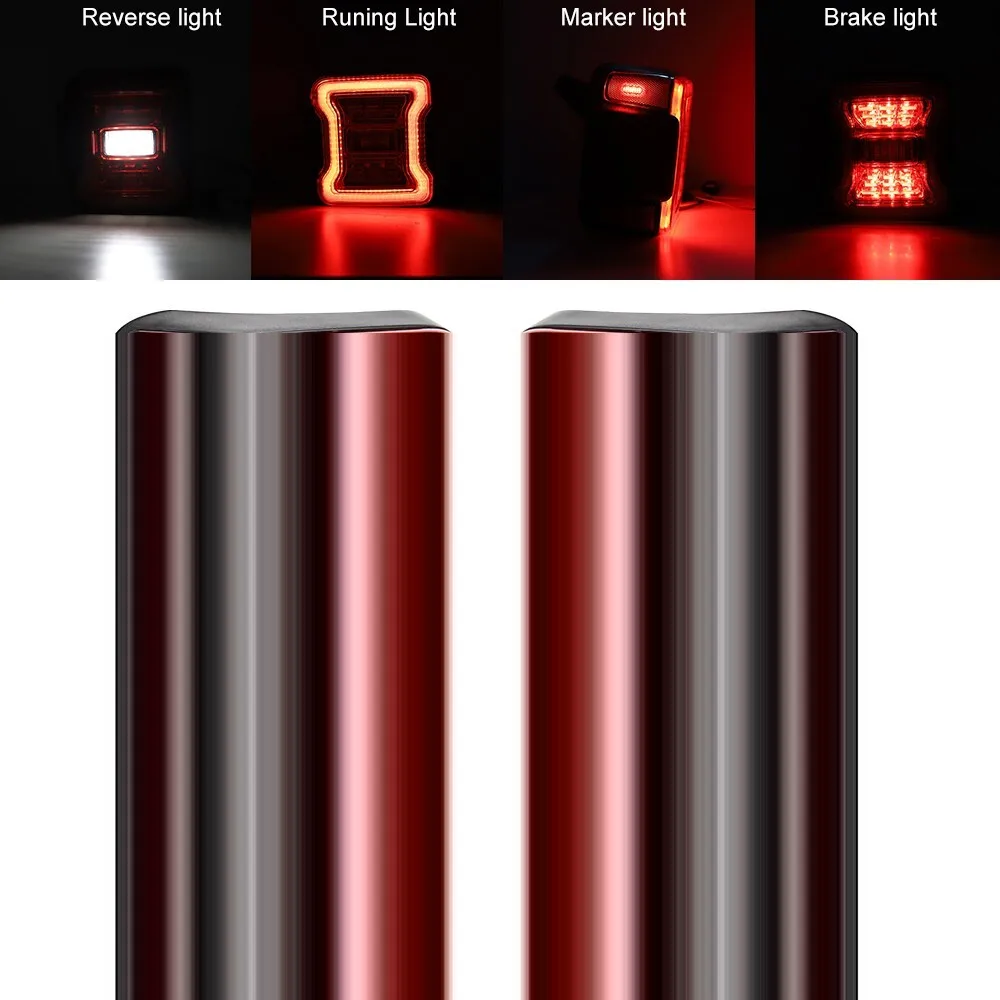 

LED Tail Light Assembly with Blind Spot Plug for Jeep Wrangler JL 2018-2024 Rear Lamps Brake Reverse Light Daytime Running Light