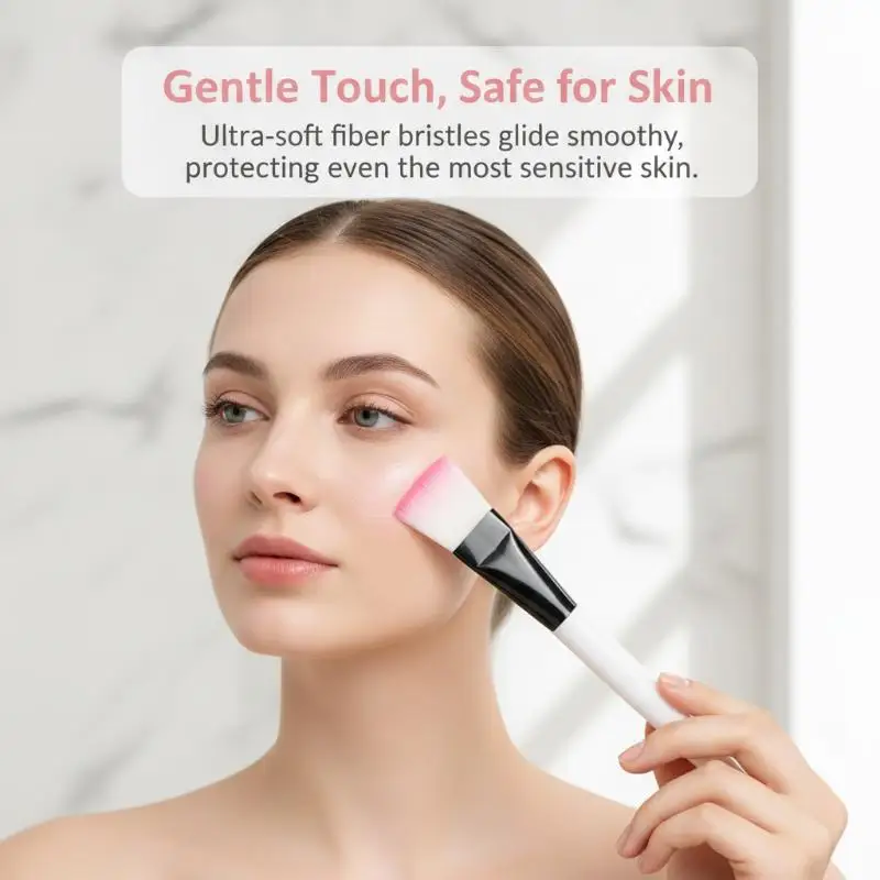 4Pcs Soft Facial Mask Applicator Brushes Professional Cosmetic Skincare Tools Multifunctional for Serum Clay Mask