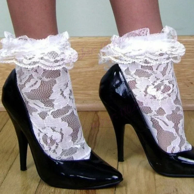 أسود براءات الاختراع والجلود مثير مضخات الضحلة أشار تو أحذية للنساء الخناجر عالية الكعب أحذية مثيرة 2024 Zapatos Para Mujere #3