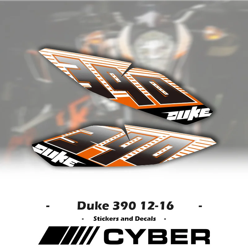 

For KTM Duke 390 Duke390 2012 2013 2014 2015 2016 Motorcycle Fairing Shell Sticker Decal OEM Replica Front and Rear