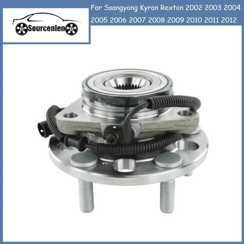 

Front Wheel Hub Bearing Assembly ABS For Ssangyong Kyron Rexton2002 2003 2004 2005 2006 2007 2008 2009 2010 2011 2012 4142009701