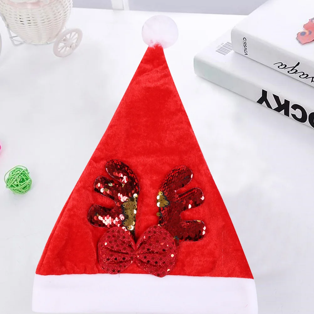 

2Pcs Christmas Adult Hat Classic Party Decoration Prop Comfortable Fit Holiday Ceremony Stage Performance Community Activity