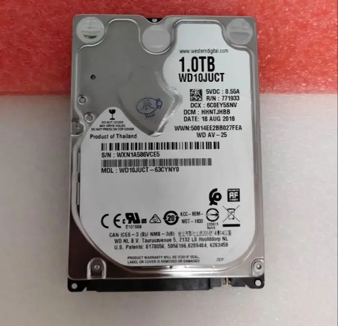 

For WD10JUCT 1TB 2.5-inch SATA 16M 5400 RPM laptop hard drive